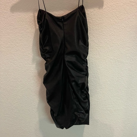 x REVOLVE Palma Leather Dress in Black - Picture 6 of 7